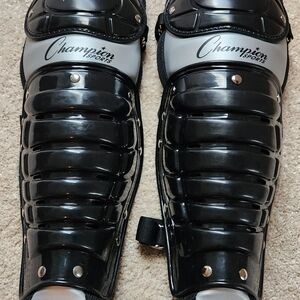 Champion Sports Single Knee, Catcher's Baseball Leg Guard ages 9-12
